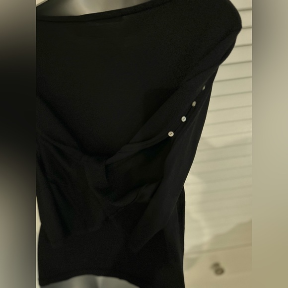 Anne Klein boat neck open split sleeve lightweight sweater Petite 8 vintage - Picture 6 of 15